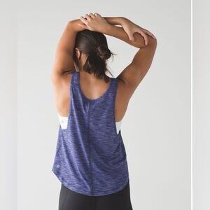 Lululemon Rush Hour Tank Heathered Emperor Blue - Womens Size 6